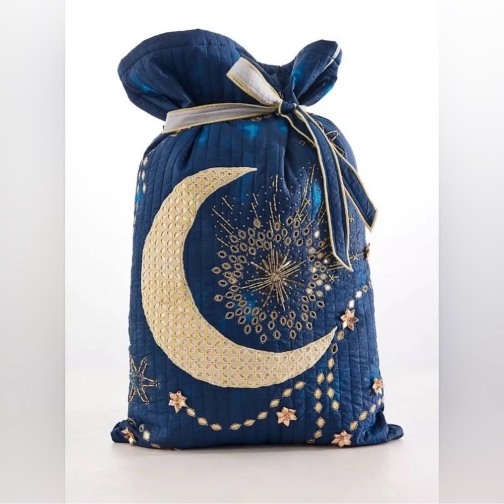 NWOT FREE PEOPLE One Perfect Present Gift Sack Blue Moon